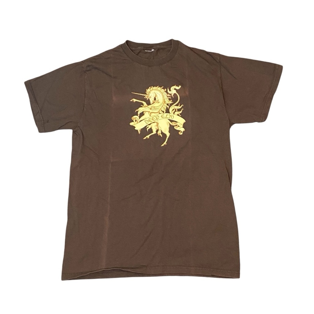 Deep Elm Records Vintage Unicorn Graphic Tee Indiecore Y2K Small Unisex